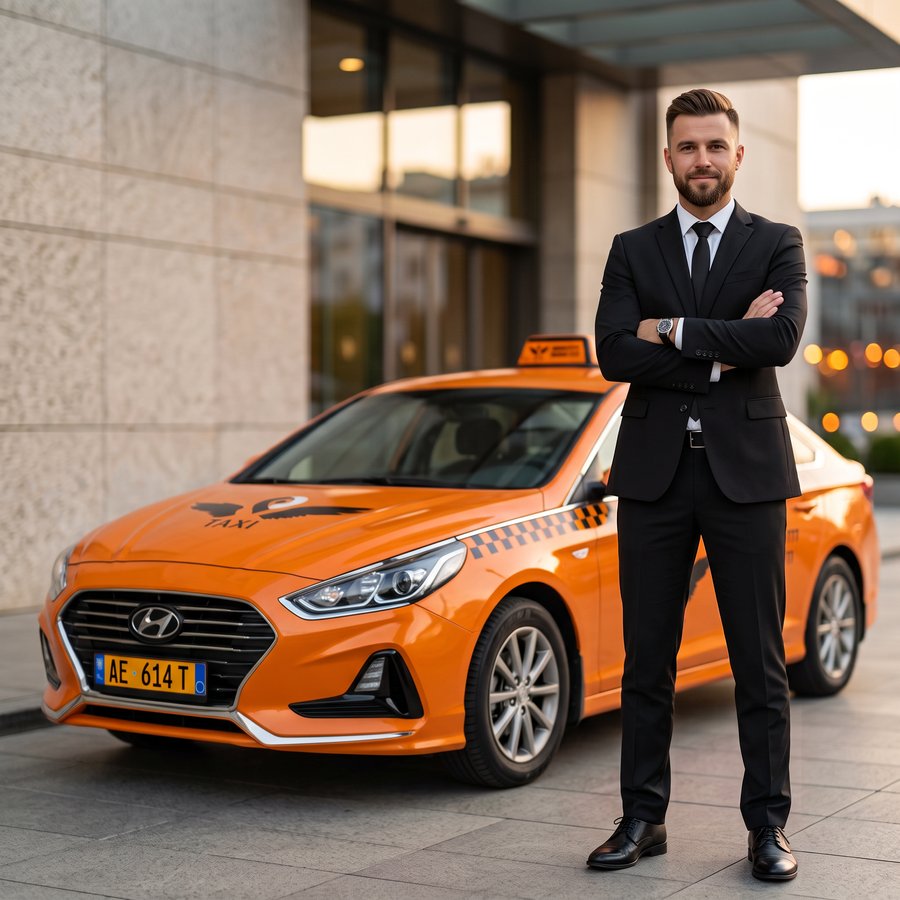 Professional driver with the Hyundai Sonata